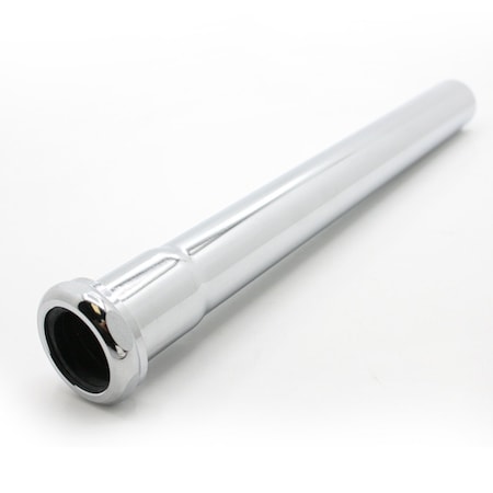 Thrifco Plumbing 1-1/4 X 12 Inch 17 Gauge Chrome Plated Brass Slip Joint Extension 4402826